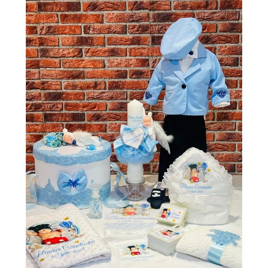 Set Complet Botez Baieti bleu