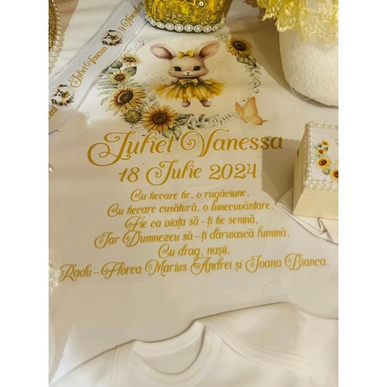 SET BOTEZ GALBEN  AURIU