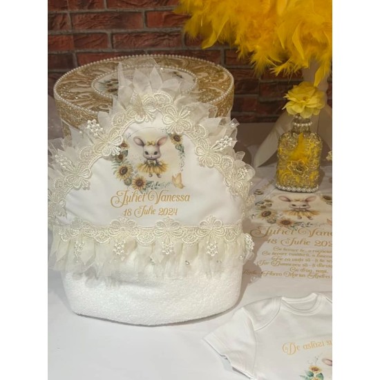 SET BOTEZ GALBEN  AURIU