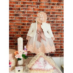 Trusou complet roz cu alb 