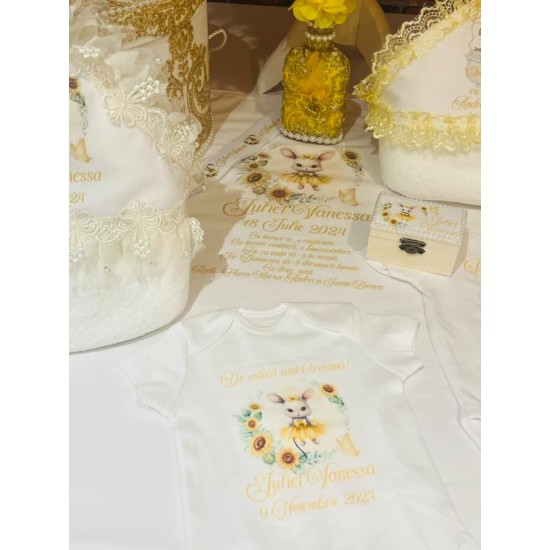 SET BOTEZ GALBEN  AURIU